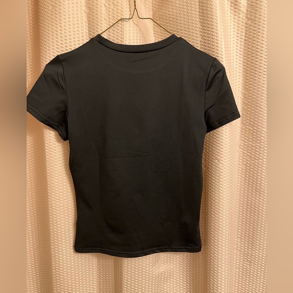 SHEIN Fitted Black Short Sleeve Top - Picture 2 of 3